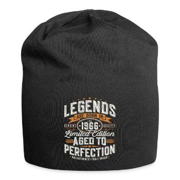 1966 Vintage Vintage Birthday Gift Retro - Jersey Beanie - black - Front