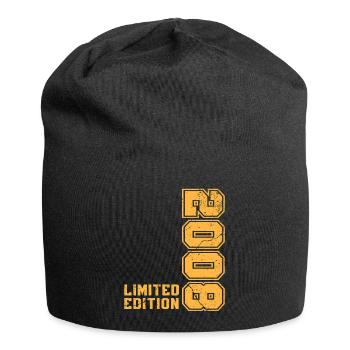 2008 Vintage Vintage Birthday Gift Retro - Jersey Beanie - black - Front