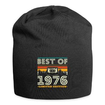 1976 Vintage Retro Birthday Gift - Jersey Beanie - black - Front