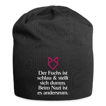 FCK AFD - Zeichen setzen gegen Rechts! NOAFD - Jersey-Beanie - Schwarz - Vorne