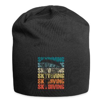 Fallschirmspringen Fallschirm Extremsport - Jersey-Beanie - Schwarz - Vorne
