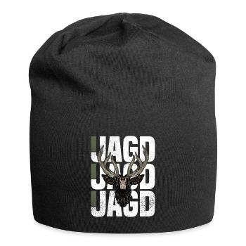 Jagd - Jersey-Beanie - Schwarz - Vorne