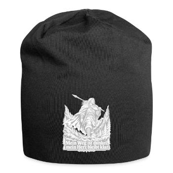Krieger - Dunkler Pfad, klares Herz - Jersey-Beanie - Schwarz - Vorne