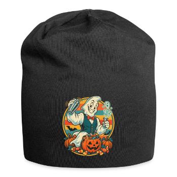 Halloween Barkeeper Geist mit Cocktailshaker für - Jersey-Beanie - Schwarz - Vorne