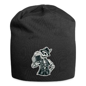 Bayerisches Skelett - Jersey-Beanie - Schwarz - Vorne