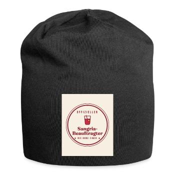 Sangria Liebe - Jersey-Beanie - Schwarz - Vorne