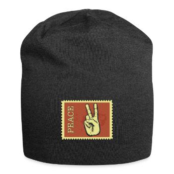 Peace - Jersey Beanie - charcoal grey - Front