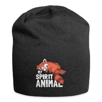 Spiriuelles Panda rouge - Bonnet en jersey - noir - Devant