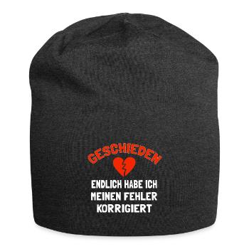 Scheidung Trennung geschieden - Jersey-Beanie - Anthrazit - Vorne