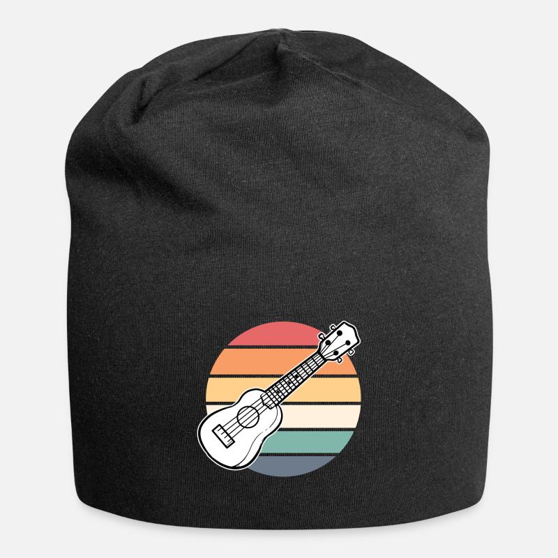 Ukulélé Ukulee Vintage - Bonnet en jersey - noir