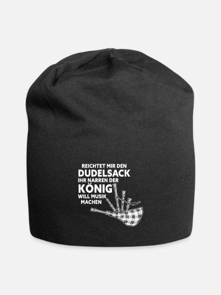 Reichtet Mir Den Dudelsack König Will Musik Machen - Jersey-Beanie - Schwarz