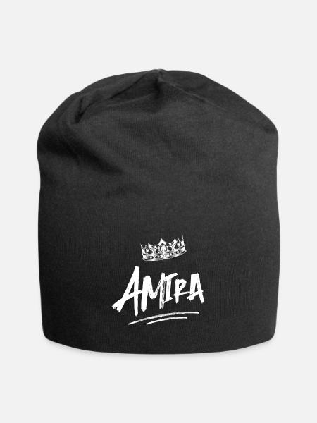 Amira - Jersey-Beanie - Schwarz