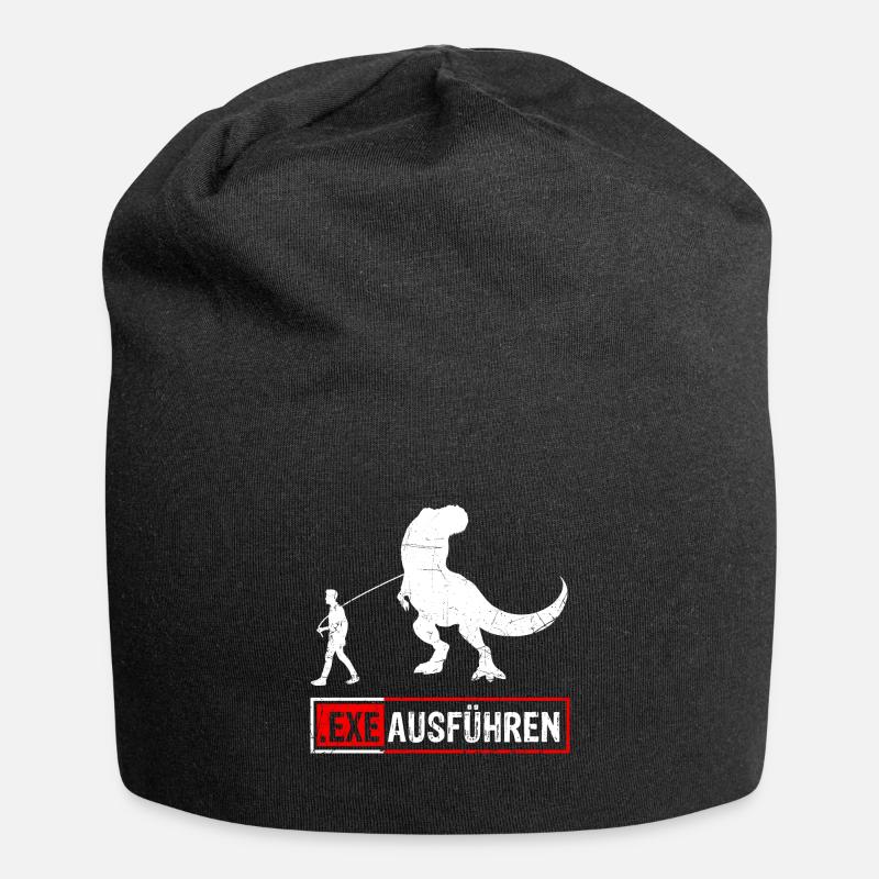 Admin Programmierer ITler Informatik Geschenk EXE - Jersey-Beanie - Schwarz