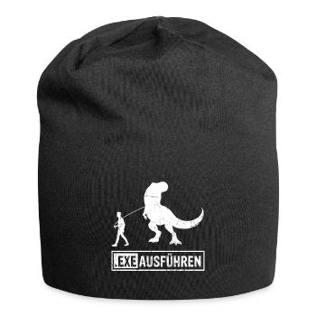 Admin Programmierer ITler Informatiker Spruch EXE - Jersey-Beanie - Schwarz - Vorne