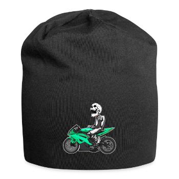 Motorcycle Lifestyle / Motorcycle / Motorcycle biker - Jersey Beanie - black - Front