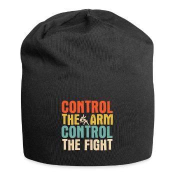 BJJ Jiu Jitsu - Jersey-Beanie - Schwarz - Vorne
