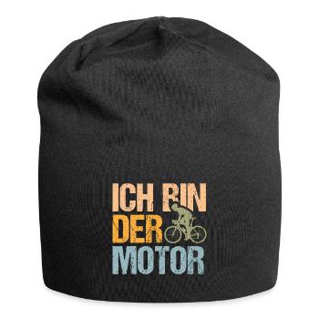 Fahrrad Ich bin der Motor - Jersey-Beanie - Schwarz - Vorne