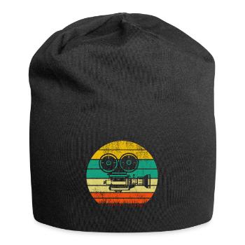 Rétro Caméra Film Cinéma - Bonnet en jersey - noir - Devant