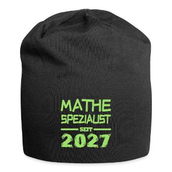 Witzig 2027 - Jersey-Beanie - Schwarz - Vorne
