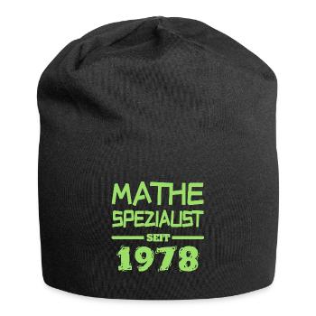 Mathespezialist 1978 - Jersey-Beanie - Schwarz - Vorne