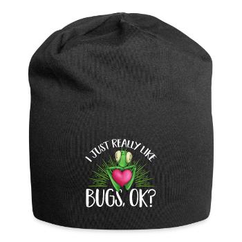 Collectionneur d’insectes Insectes, Amateur de coléoptères, Entomologiste - Bonnet en jersey - noir - Devant