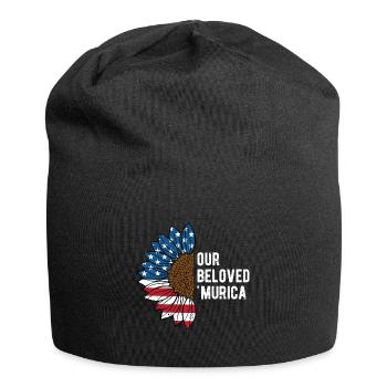 Our Beloved Murica Patriotic American Patriotism - Jersey Beanie - black - Front