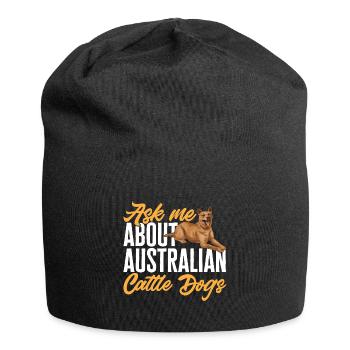 Australian Cattle Dog Red Blue Heeler - Jersey-Beanie - Schwarz - Vorne