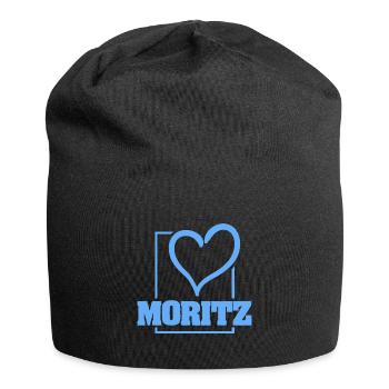 Gift for Moritz - Jersey Beanie - black - Front