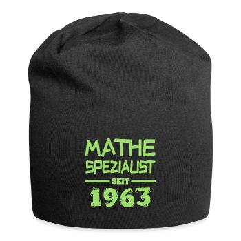 Mathespezialist 1963 - Jersey-Beanie - Schwarz - Vorne