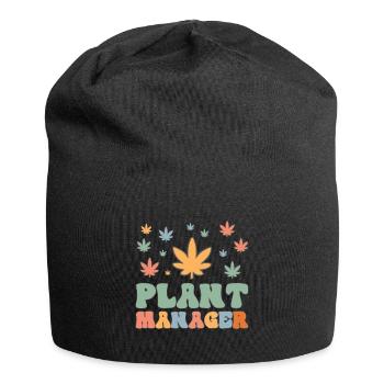Cannabis Marijuana Weed Fumer - Bonnet en jersey - noir - Devant