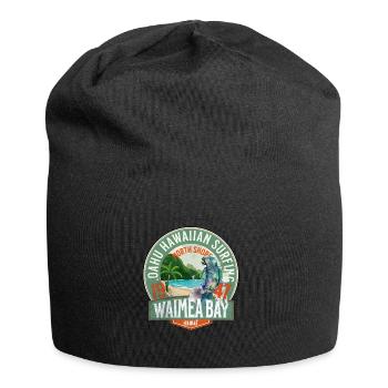 Oahu hawaiian surfing - Jersey Beanie - black - Front