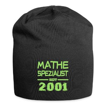 Mathespezialist 2001 - Jersey-Beanie - Schwarz - Vorne