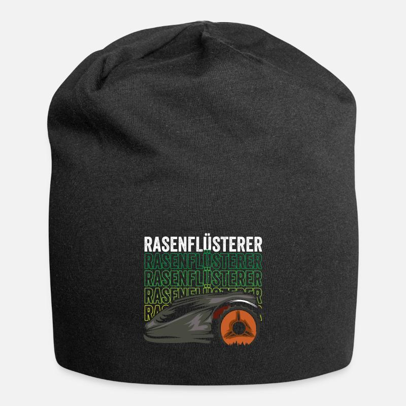 Rasenflüsterer Mähroboter - Jersey-Beanie - Schwarz