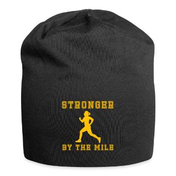 Lustiger Ultramarathon Marathonläufer - Jersey-Beanie - Schwarz - Vorne
