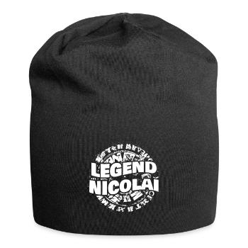 Homme Nicolai - Bonnet en jersey - noir - Devant