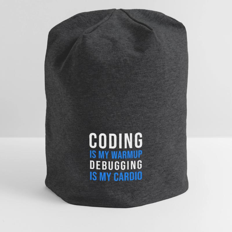Coder Developer Programmer Coding IT Computer Jersey Beanie
