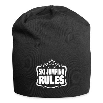 Saut à ski - Bonnet en jersey - noir - Devant