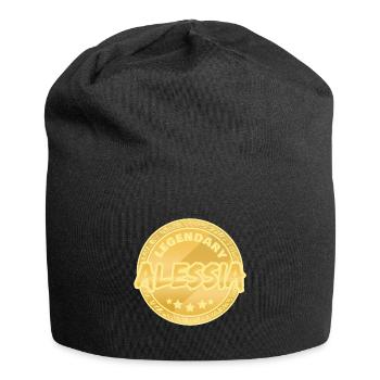 Vorname Alessia - Jersey-Beanie - Schwarz - Vorne
