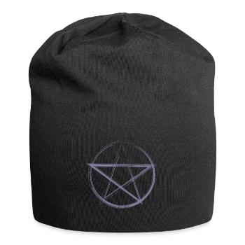 Croquis du Pentagramme violet - Bonnet en jersey - noir - Devant