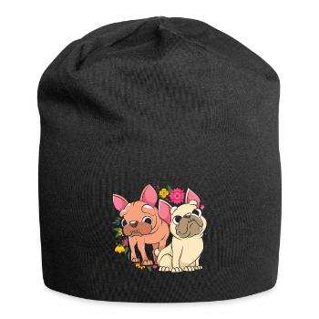 Bulldog français - Bonnet en jersey - noir - Devant