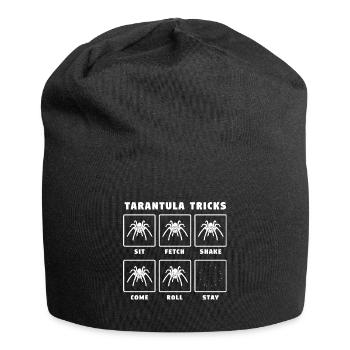 Tarantula Tricks lustige Spinne Liebhaber Tarantula - Jersey-Beanie - Schwarz - Vorne