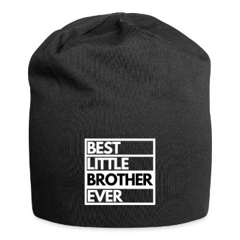 Bester kleiner Bruder aller Zeiten! Bester Bruder Geschenk - Jersey-Beanie - Schwarz - Vorne