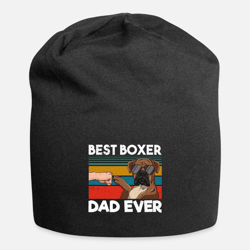 Best Boxer Dad Ever - Jersey-Beanie - Schwarz