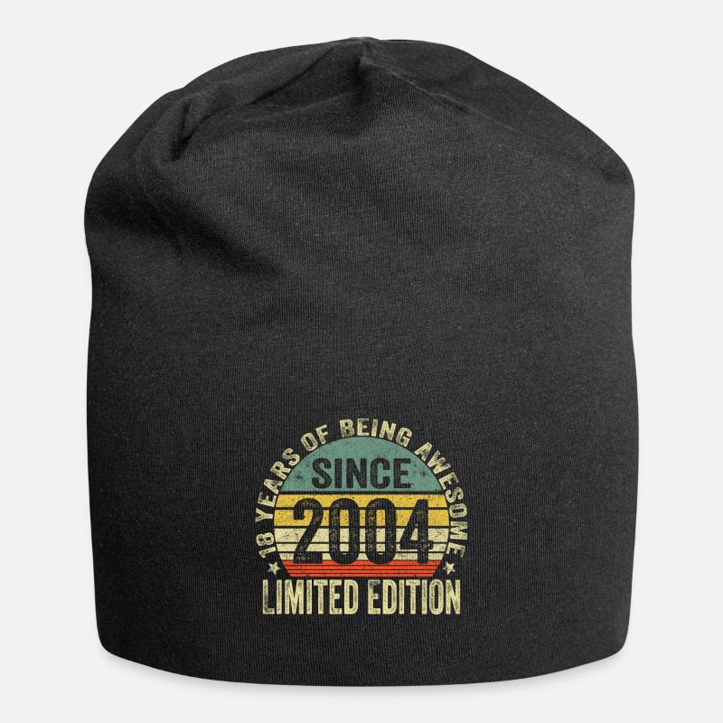 Limited Edition 2004 Geschenk Zum 18. Geburtstag - Jersey-Beanie - Schwarz
