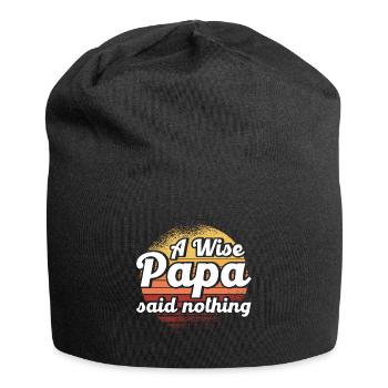 Klug Vater Vati Papa - Jersey-Beanie - Schwarz - Vorne