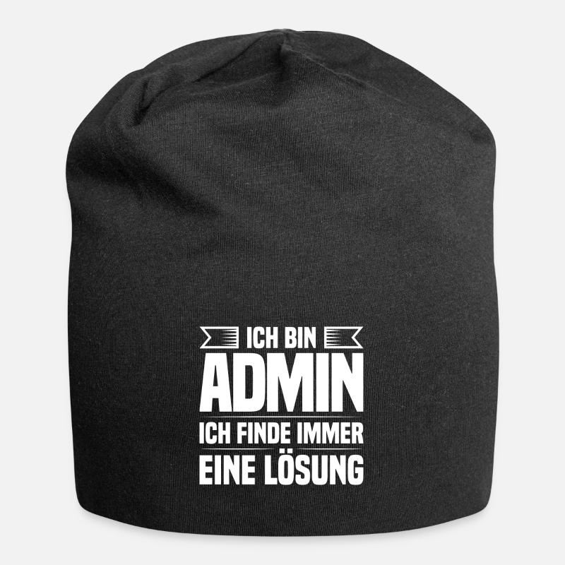 Administrator IT-ler Support Lösung Sysadmin Admin - Jersey-Beanie - Schwarz