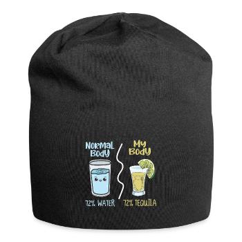 Idée cadeau Tequila Party plan d’eau normal - Bonnet en jersey - noir - Devant