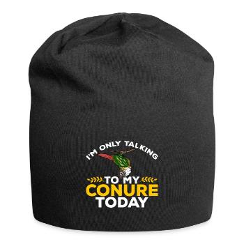 Molinasittich Perroquet Oiseau Perruche du Soleil - Bonnet en jersey - noir - Devant