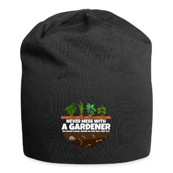 Never mess with a Gardener I Funny Garden shirt - Jersey-Beanie - Schwarz - Vorne