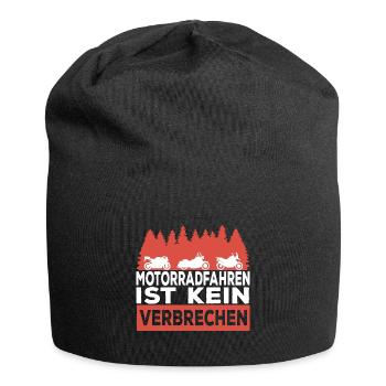 Motorradfahren ist kein Verbrechen Motorrad Fahrer - Jersey-Beanie - Schwarz - Vorne